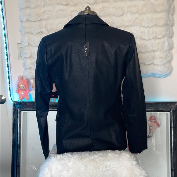 Blank NYC Black faux leather  and peach pink jones New York blouse bundle of 2 - Picture 5 of 12